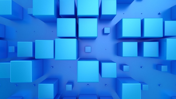 Background of Animated Cubes