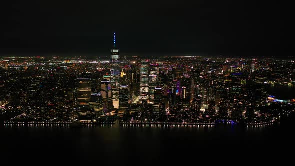 Skyscrapers and Buildings in Manhattan New York City Skyline