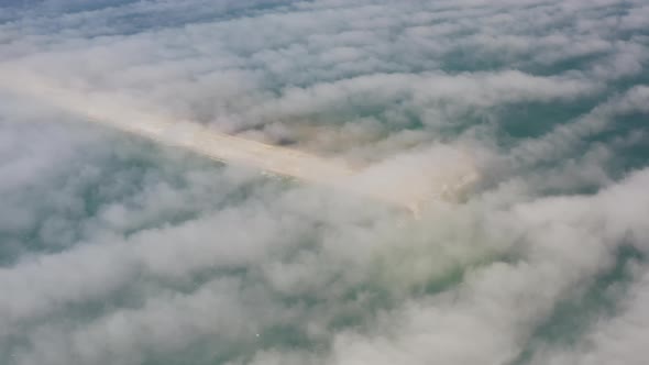 Aerial View of the Nazimov Sand Spit Russia