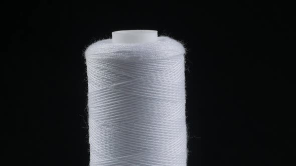 White thread close up