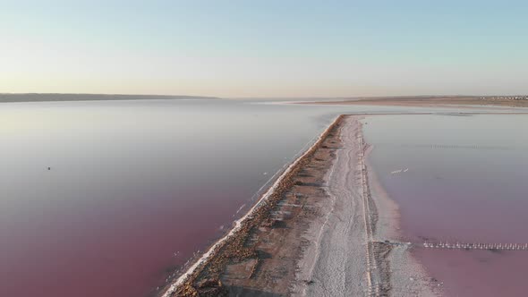  Salt is on bottom of coastline of Kuyalnik Liman.