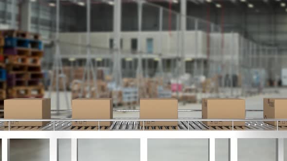 Parcels on conveyor belts alt