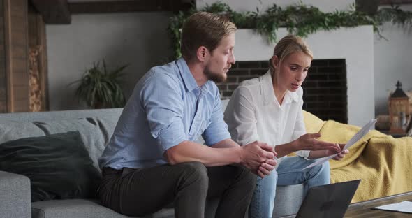 Husband and Wife Discussing Medical Analysis Checking Health Consulting with Doctor Paperwork