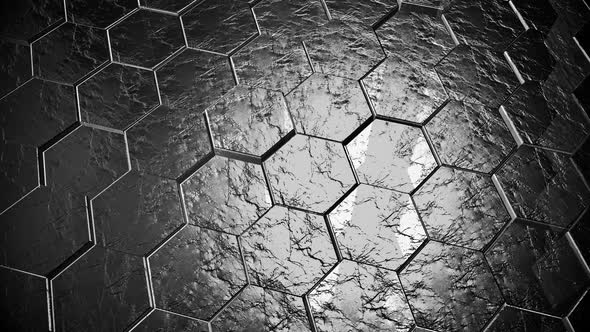 Metalic Hexagons alt