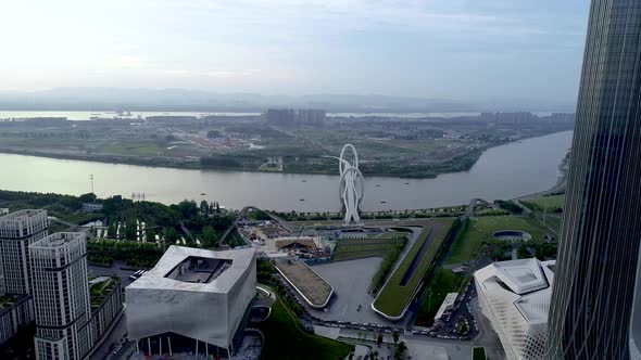 Nanjing City, Jiangsu Province, urban construction landscape