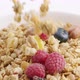 Muesli with Corn Flakes Berries and Nuts Throwing Into the Bowl - VideoHive Item for Sale