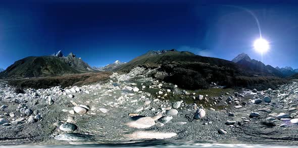 VR of Dingboche and Pheriche Village in Nepal Basic Point of Everest Base Camp Track