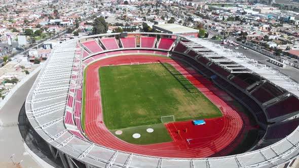 Football Stadium La Portada, Club Deportes La Serena (Chile, aerial view)