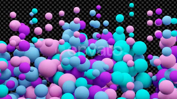 Colorful Balls Transition 4K