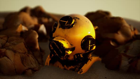 Copper Old Vintage Deep Sea Diving Helmet alt