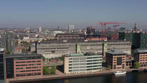 Aerial View Of Copenhagen Waterfront, Denmark