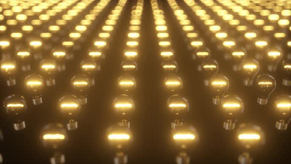 Infinite Surface of Flashing Incandescent Bulbs alt