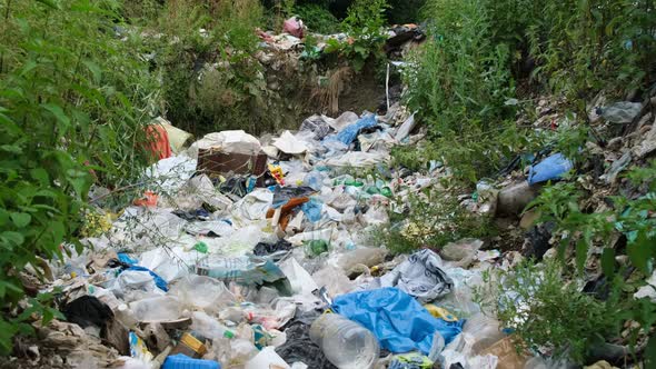 Dump of Garbage at Road Side Polluting Badly