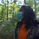 African American Man Wearing COVID19 Mask Scenic Nature Setting - VideoHive Item for Sale