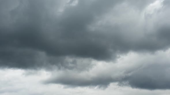 Clouds time lapse, beautiful blue sky with clouds