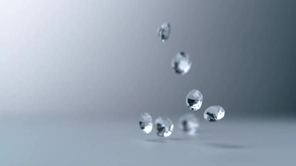 Slow-motion diamonds falling, Slow Motion