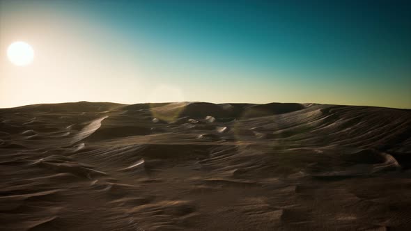 Beautiful Sand Dunes in the Sahara Desert