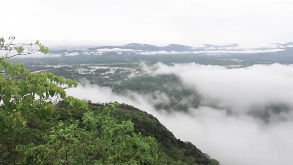 Timelapse of clouds moving over western ghats, Palghar, Mumbai