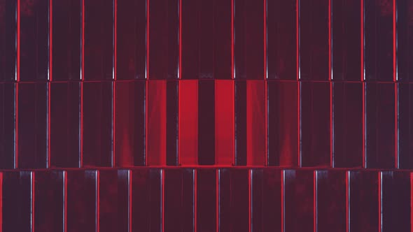 Metallic And Red Cube Background