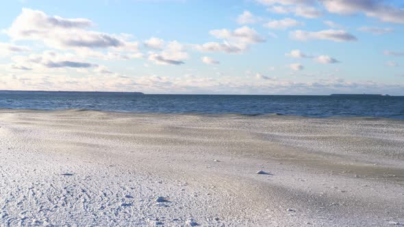 View of the Baltic Sea in Winter