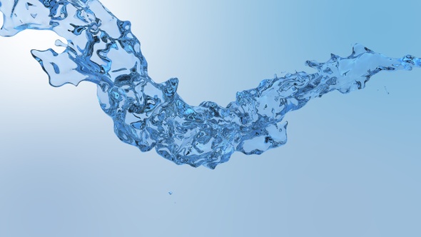 Blue Water Flow Splash alt