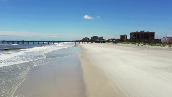 Empty beach Jacksonville FL USA
