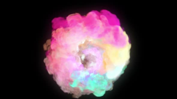 Swirling Color Smoke Transition