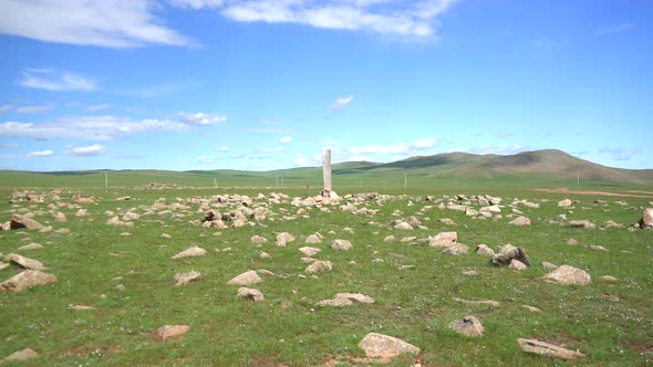 Inscription of Obelisk Menhir From Old Ancient Times