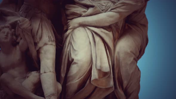 Arria and Poetus Antique Statue alt