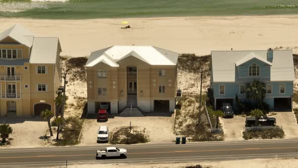 4k Telephoto Zoom Lens Video Of Waterfront Homes In Gulf Shores Alabama