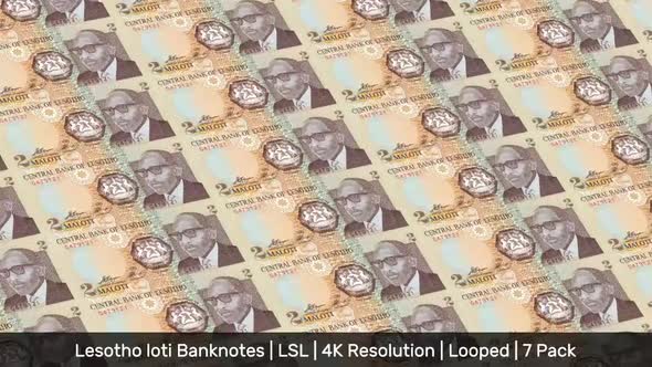 Lesotho Banknotes Money / Lesotho loti / Currency L / LSL/ | 7 Pack | - 4K