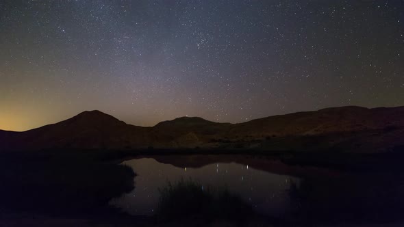 On the meteor shower night, in the narute. Somewhere far from city and light pollution.