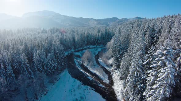 Winter in the Mountains