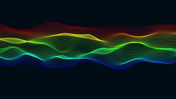 abstract technology digital particle wave background. Vd 98