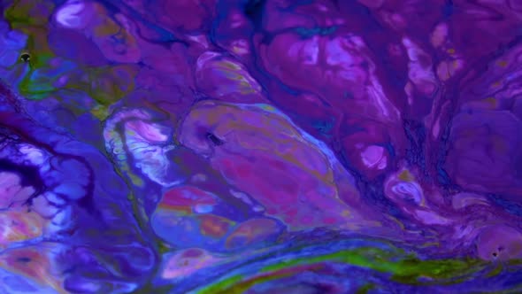 Close Up Of Abstract Colorful Fluid Paint Background Textured 1