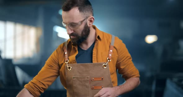 Metal Industry Worker at Factory