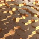 4K Abstract Gold Hexagonal Background - VideoHive Item for Sale