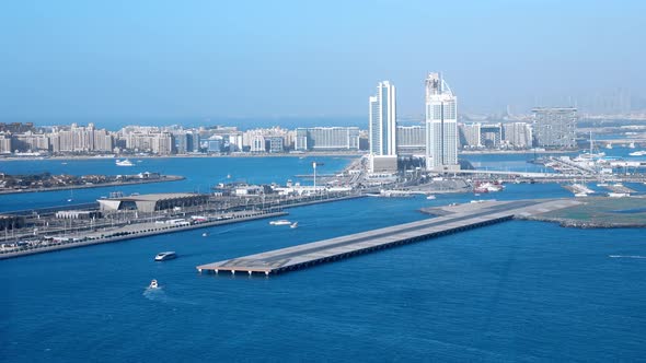 Scenic View of Jumeirah Island in Dubai