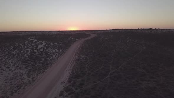 Walls of China, Mungo National Park, New South Wales, Australia Aerial Drone 4K