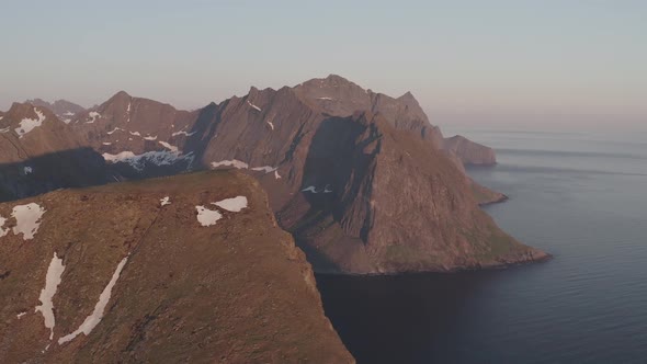 Mountain In The Evening Light