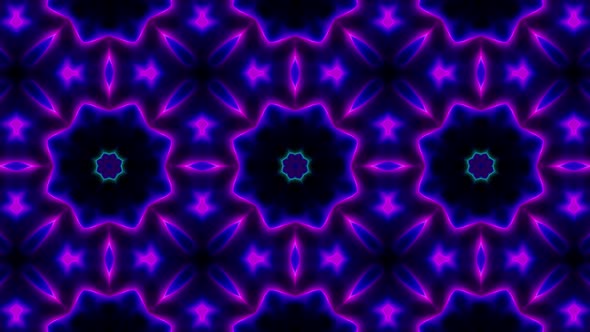 Vj Neon Kaleidoscope Loop 4K 15