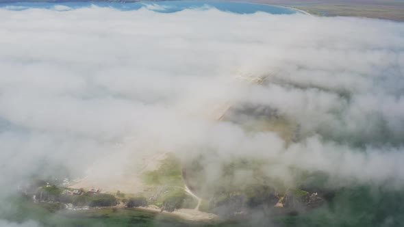 Aerial View of the Nazimov Sand Spit Russia