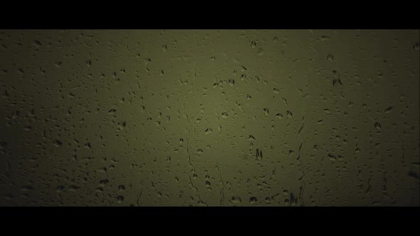 footage of window rain drops