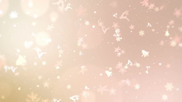 Christmas Lights Glittering Background