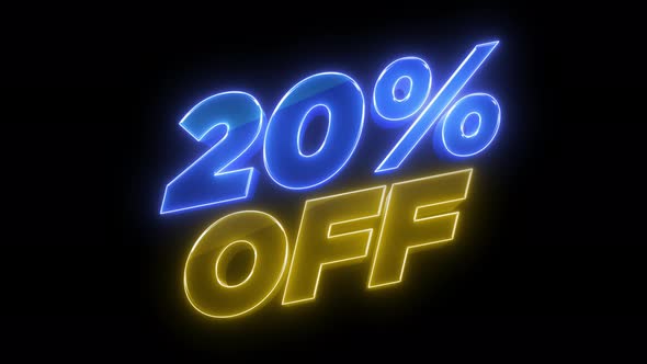 20% Off Banner 4K