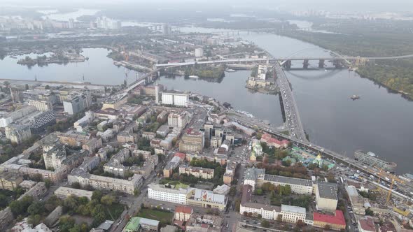 Kyiv - the Capital of Ukraine. Aerial View. Kiev