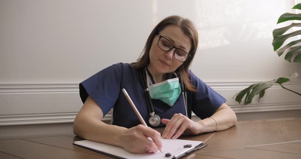 Video Conference, Female Doctor Talking, Counseling, Helping Patient Online