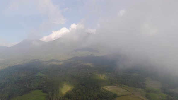 Farmlands and Village Bali, Indonesia.