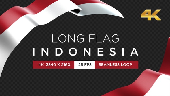 Long Flag Indonesia