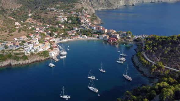 Assos village in Kefalonia, Greece